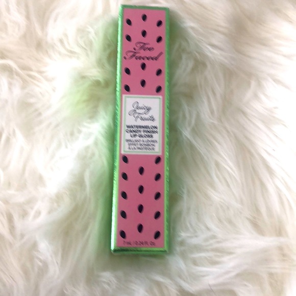 “A Melon Reasons” Juicy Fruits - Watermelon Candy Finish Lip glass by TOO FACED